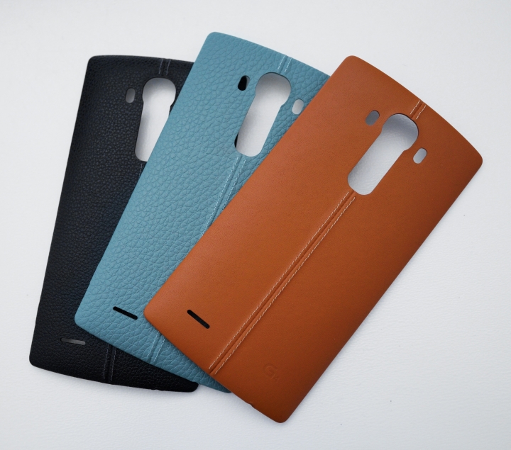 [分享] LG G4 皮後蓋 黑/橘 /藍/ 棕