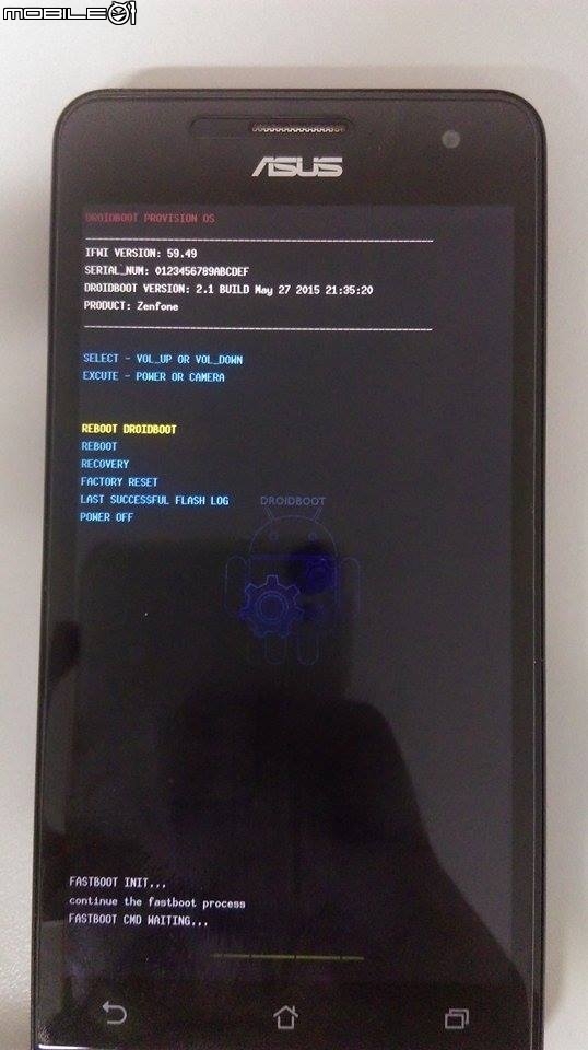 zonfone卡開機畫面