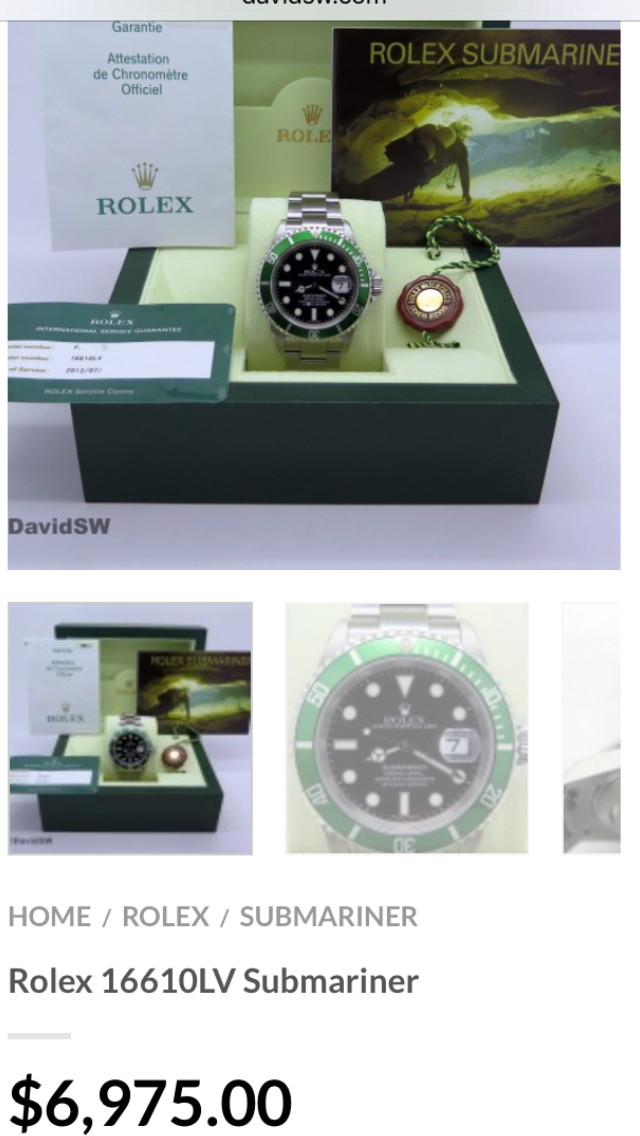 16610LV 二手價格