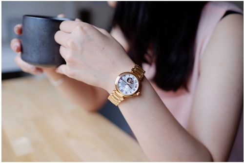 [開箱]EDOX La passion小開芯羅馬機械表 玫瑰金色