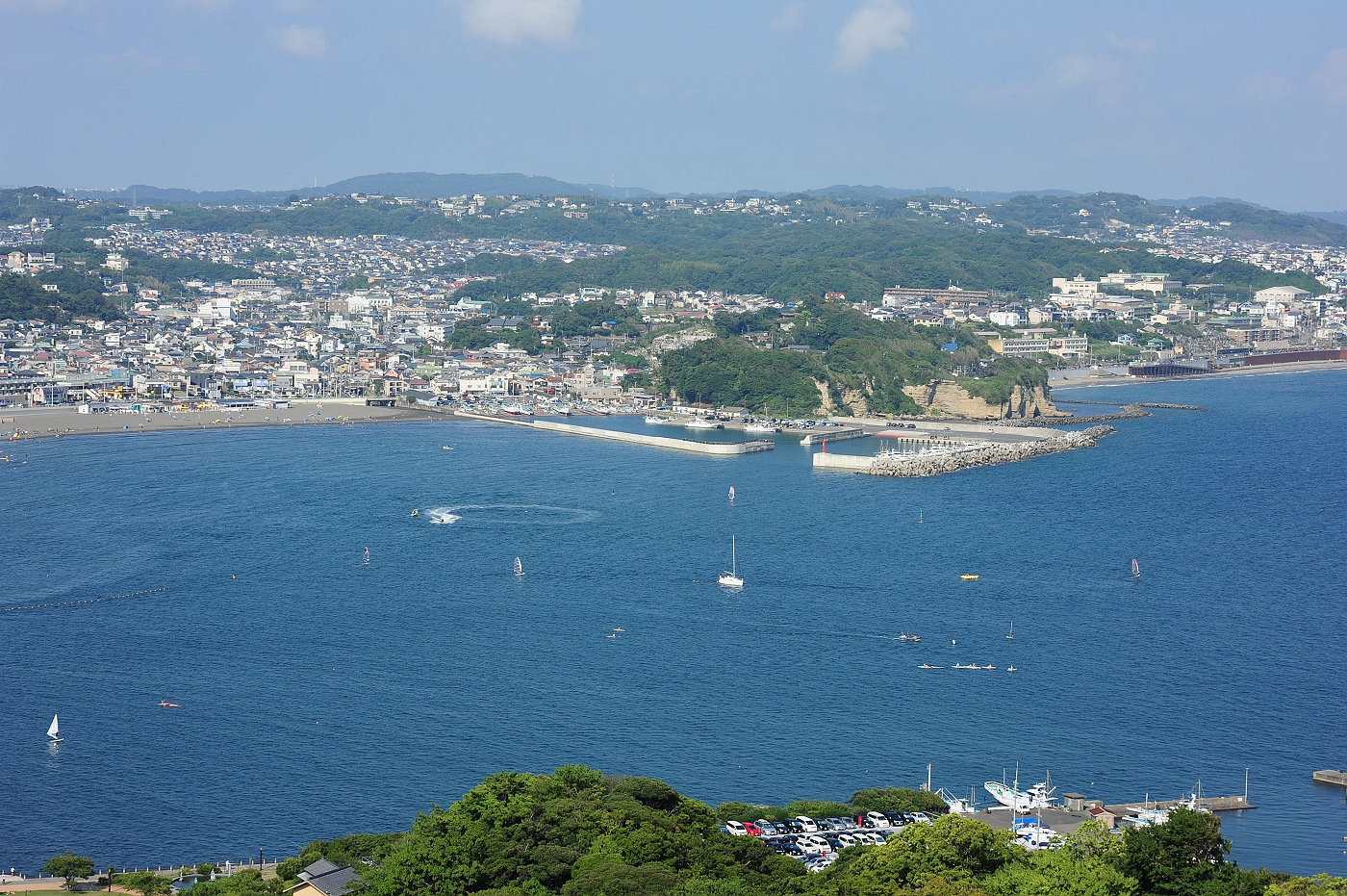 湘南。漂浮在海上的旅遊勝地。江之島