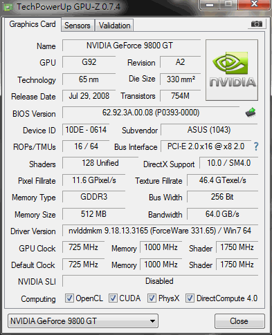 [懷舊篇] ASUS EN9800GT TOP 櫻花妹 5年後的今天