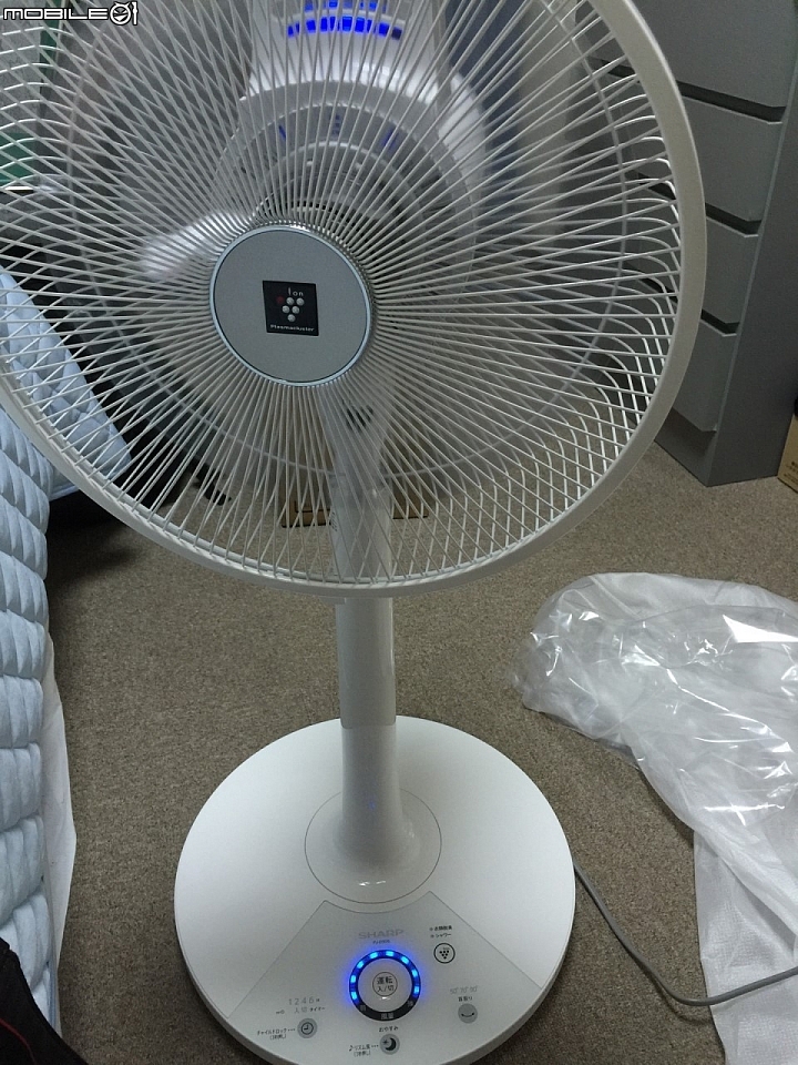 SHARP-D3DS 變頻負離子電風扇簡易開箱文