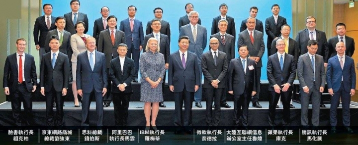 一張圖看清楚昨日誰跟習近平見了面