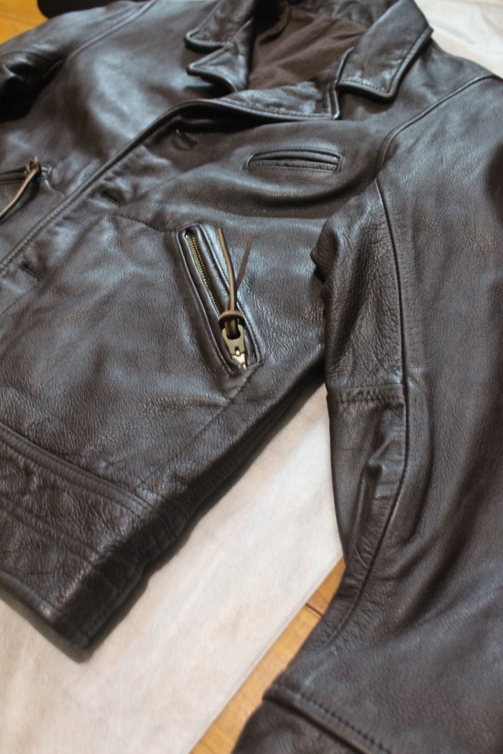 [香檳開箱] NEIGHBORHOOD 15SS RUMBLE / CL-JKT 牛皮夾克