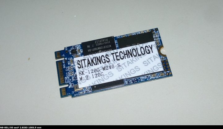 [開箱]新品牌新選擇 新拓SITAKINGS M.2 M240 SSD 120GB - Mobile01