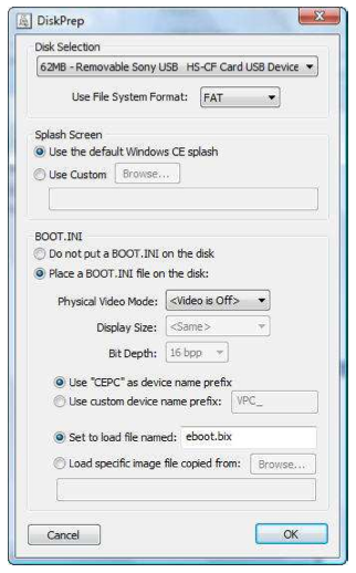 有人知道WIN CE 開機設定嗎?