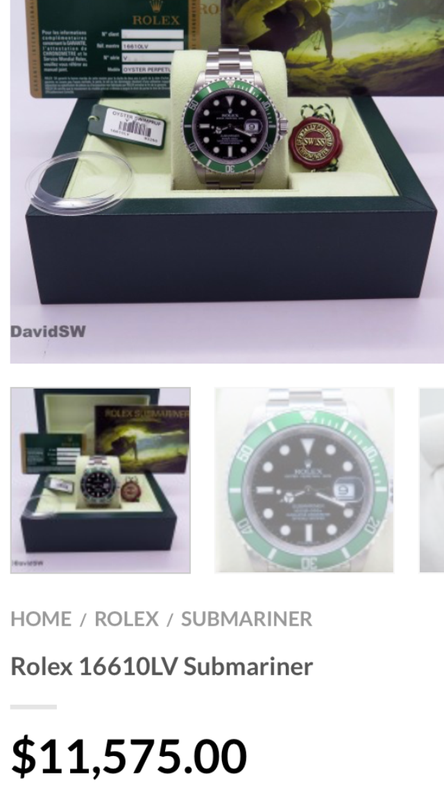 16610LV 二手價格