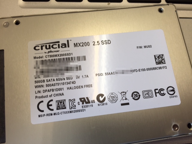 2010 出包版MAC MINI  更換 美光 MX200  500G  確定可用