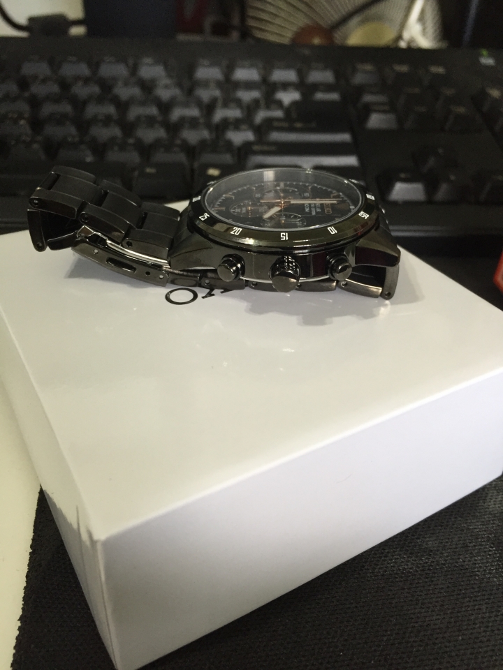 ［開箱］SEIKO CRITERIA 太陽能計時碼錶 SSC339P1 黑X玫瑰金