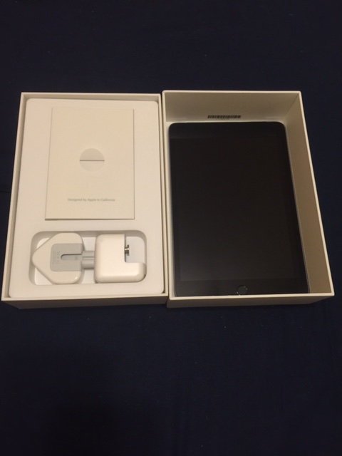 IPAD MINI 4 SPACE GRAY WIFI+4G 香港版 微開箱+午夜藍 SMART COVER
