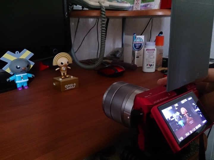SONY NEX F3-內建閃燈「自製反光板」