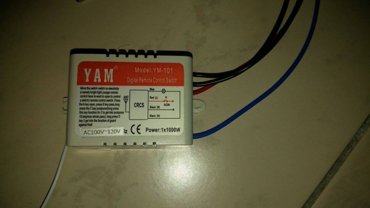 請教電燈無線開關接法