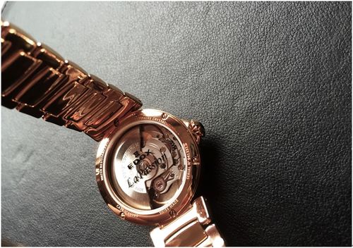 [開箱]EDOX La passion小開芯羅馬機械表 玫瑰金色