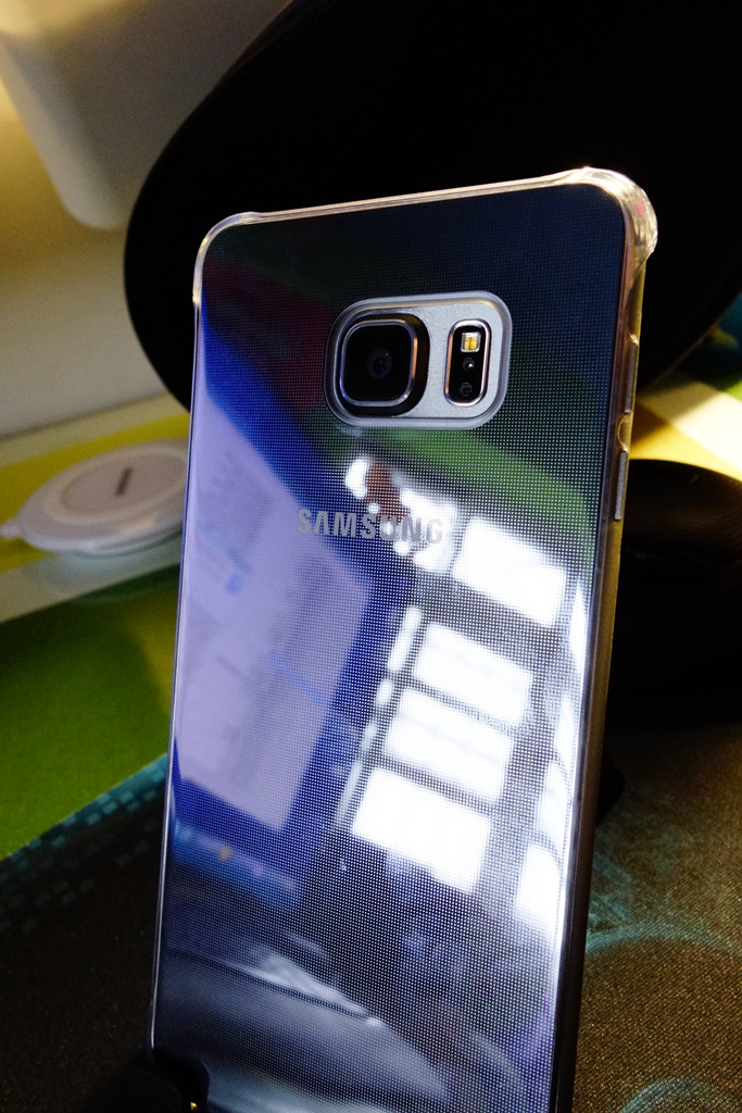 S6 EDGE PLUS  鏡面薄型背蓋 - 銀色分享