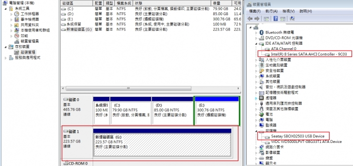 Intel 535 240G SSD安裝win7認不到，移轉軟體也認不到