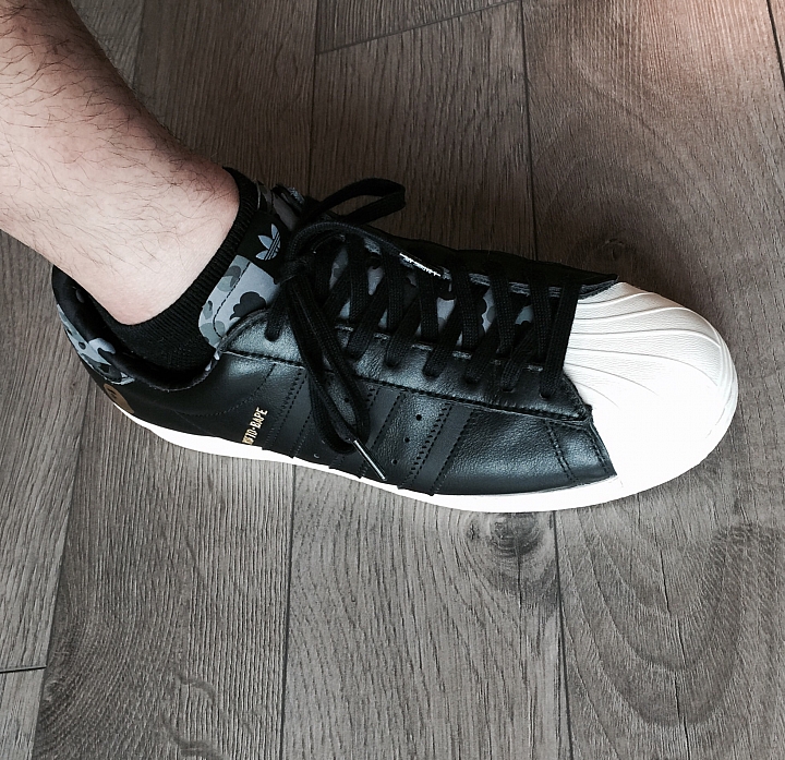 『簡單開箱』 Undefeated x Bape x Adidas superstar 80s