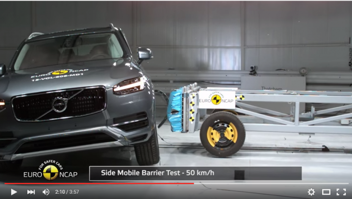 [Euro NCAP] - VOLVO XC90撞擊測試，好威阿!!