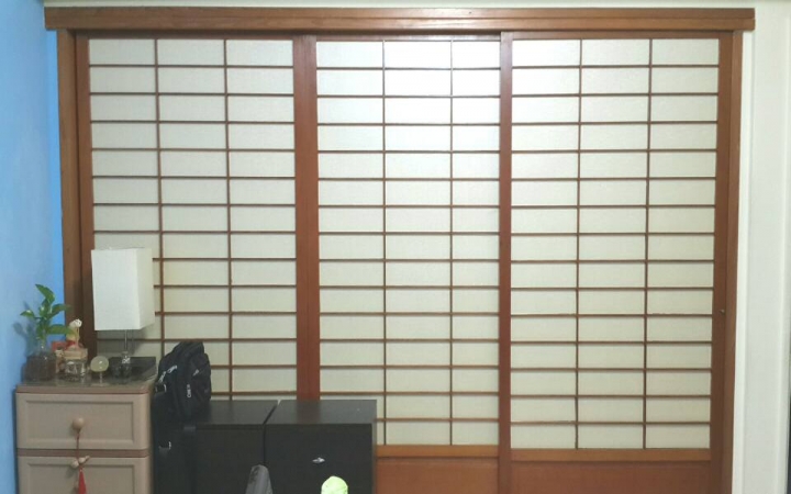 [附圖]終於把和室門上醜醜的竹子圖案遮掉了