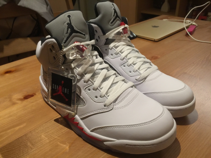 Supreme X Jordan5 日本開箱