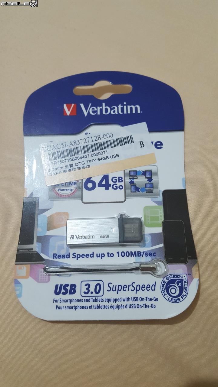 威寶 64GB OTG TINY USB3.0 雙介面高速隨身碟.划算評測