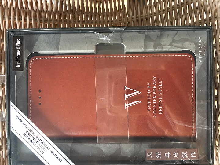 Wetherby Classic Basic iPhone 6+ 手工製作 真皮保護套 - 紅棕色 開箱