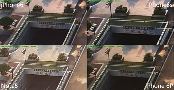iphone6S PLUS  VS NOTE5 照相錄影比較
