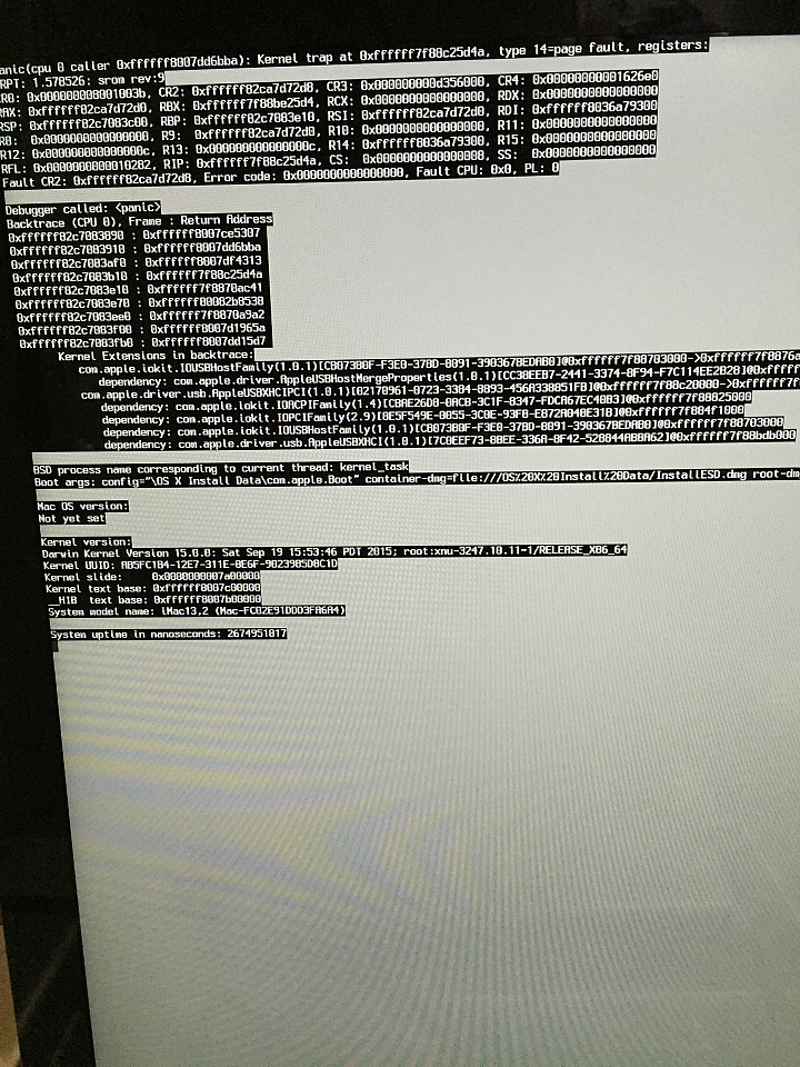 OS X EI Capitan更新失敗