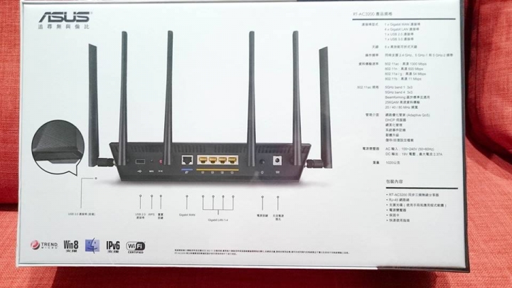 六根天線ASUS AC3200 補上ASUSWRT-MERLIN刷完之內容