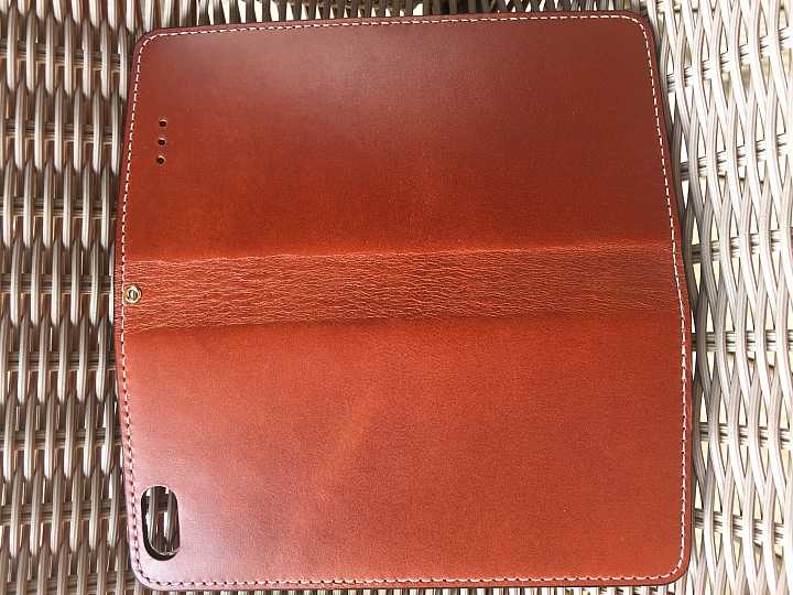 Wetherby Classic Basic iPhone 6+ 手工製作 真皮保護套 - 紅棕色 開箱