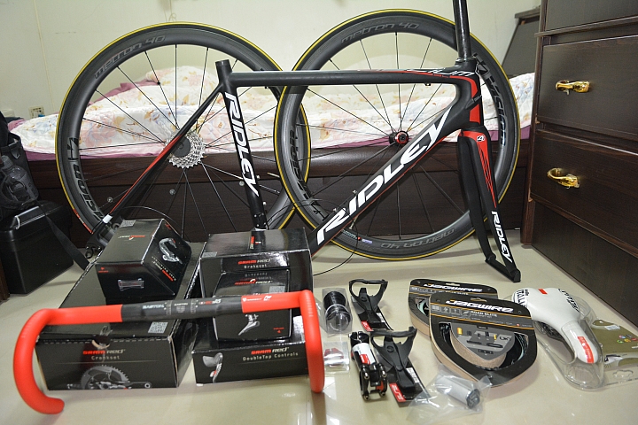 國慶完工之組車分享 Ridley Helium SL  Lotto Belisol TEAM 紅色躍馬