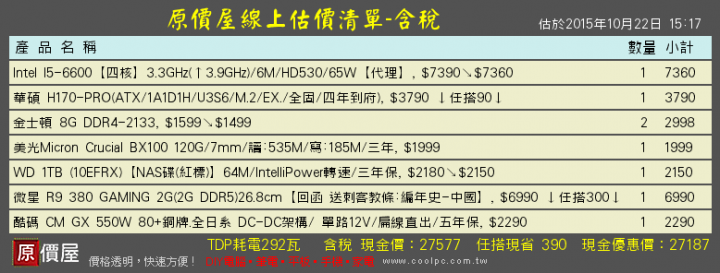 新手自己配電腦30K以內