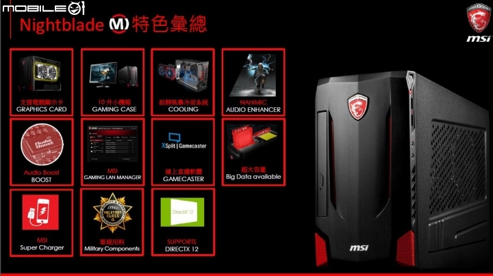 【開箱】MSI電競小主機NIGHTBLADE MI，麻雀雖小，遊戲工作游刃有餘！