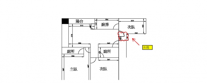 冰箱位置~該安排在那?~還是有什麼建議