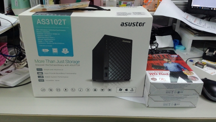 華芸 ASUSTOR AS3102T 2Bay NAS簡單開箱