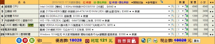 預算20k.組影音文書電腦