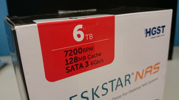 全新HGST Deskstar 6TB NAS專用碟開箱