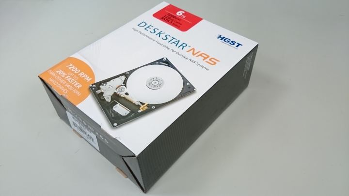 全新HGST Deskstar 6TB NAS專用碟開箱