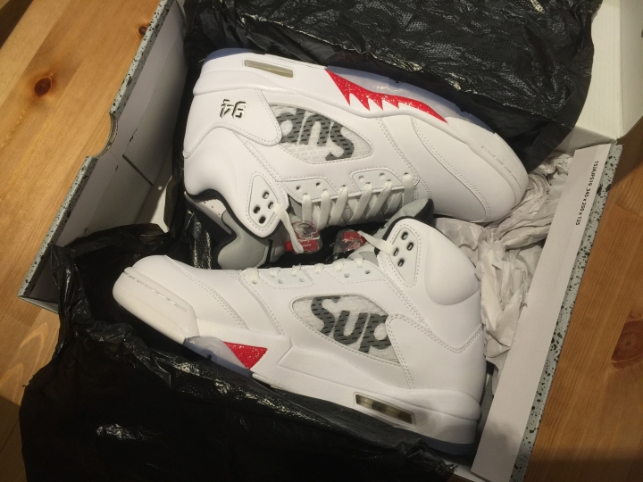 Supreme X Jordan5 日本開箱