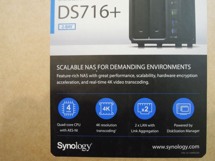 Synology DS716+ Braswell 4K 硬解 NAS 開箱