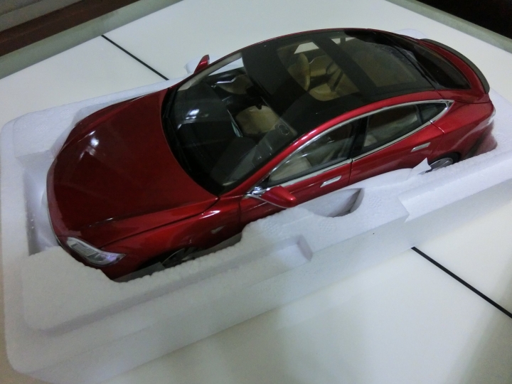 台灣第一台 1:18 的 Tesla 模型