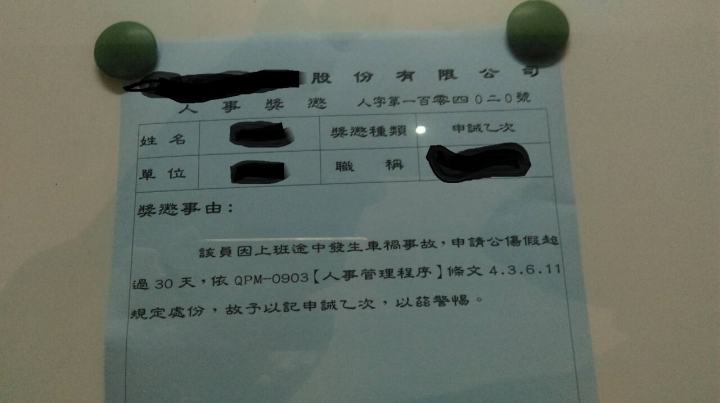 這就是我們宣稱遵照勞基法的公司