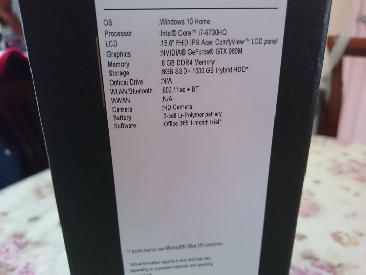 Acer Aspire VN7-592G Black Edition微開箱