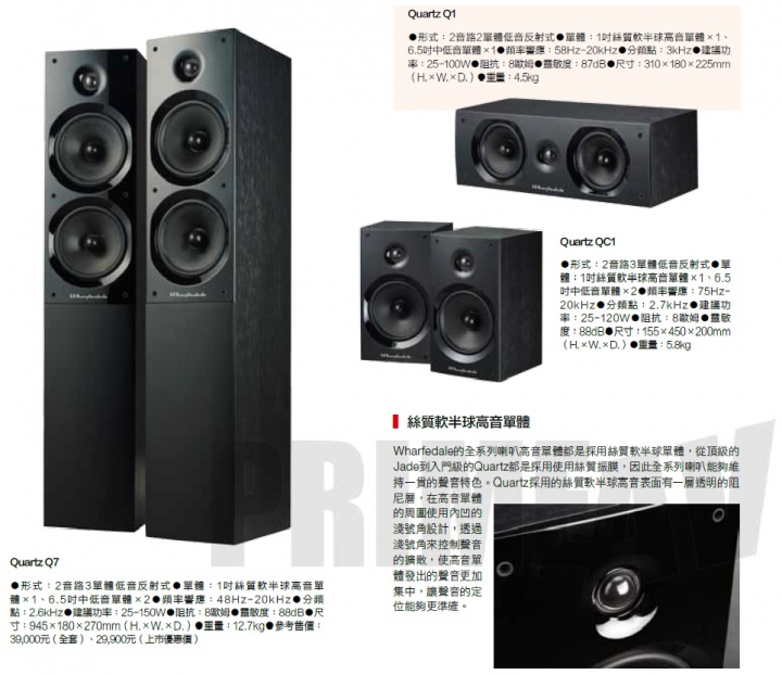 即將採買人生第一套劇院Wharfedale Quartz Q7 + QC1 + Q1 請問有哪位前輩也是用這套嗎 可以分享心得嗎 謝謝