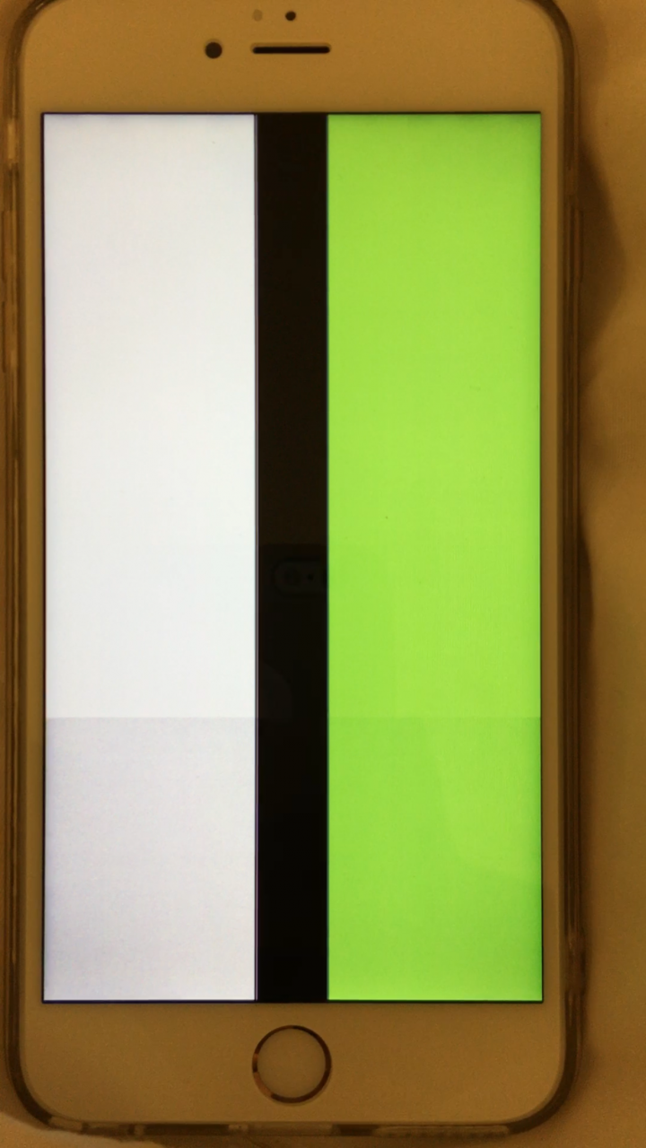 剛買不到一週的iPhone 6s plus玫瑰金出現奇怪當機畫面，請問有人遇過類似的當機畫面嗎？