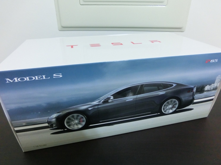台灣第一台 1:18 的 Tesla 模型