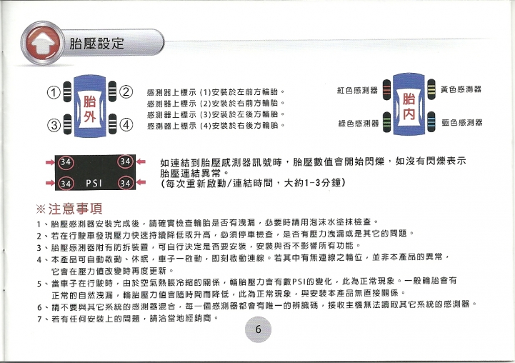 新購入MTR-8650有整合胎壓偵測的行車記錄器