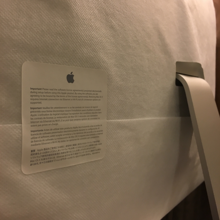 2015年末 iMac27 5K 開箱.......
