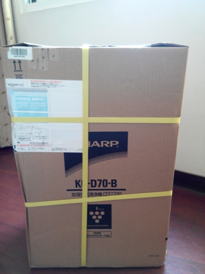 日本直購sharp kc-d70-b清淨機開箱