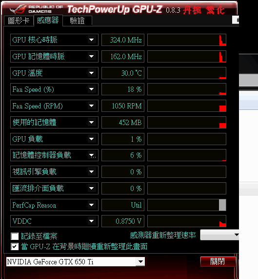 請教asus gtx 650ti 這樣的數據是正確的嗎